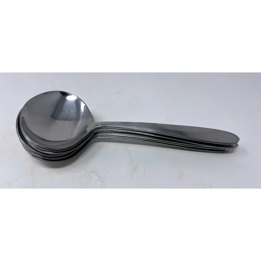 Vintage Taiwan Cream Soup Gumbo Spoons Round Bowl 7